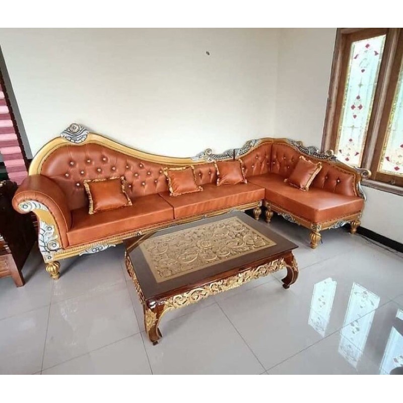Sofa Tamu L Jati Furniture Jepara