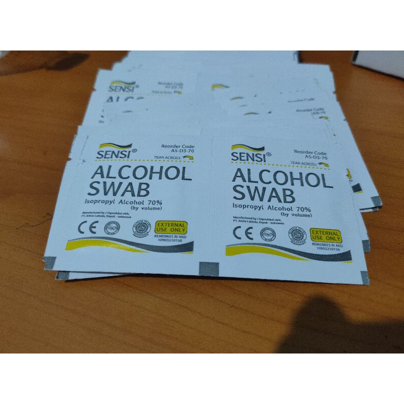 Alkohol Swab Sensi /tisu alkohol Sensi @eceran