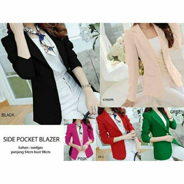  Blazer  formal wanita Blazer  kerah blazer  kerja kantor 