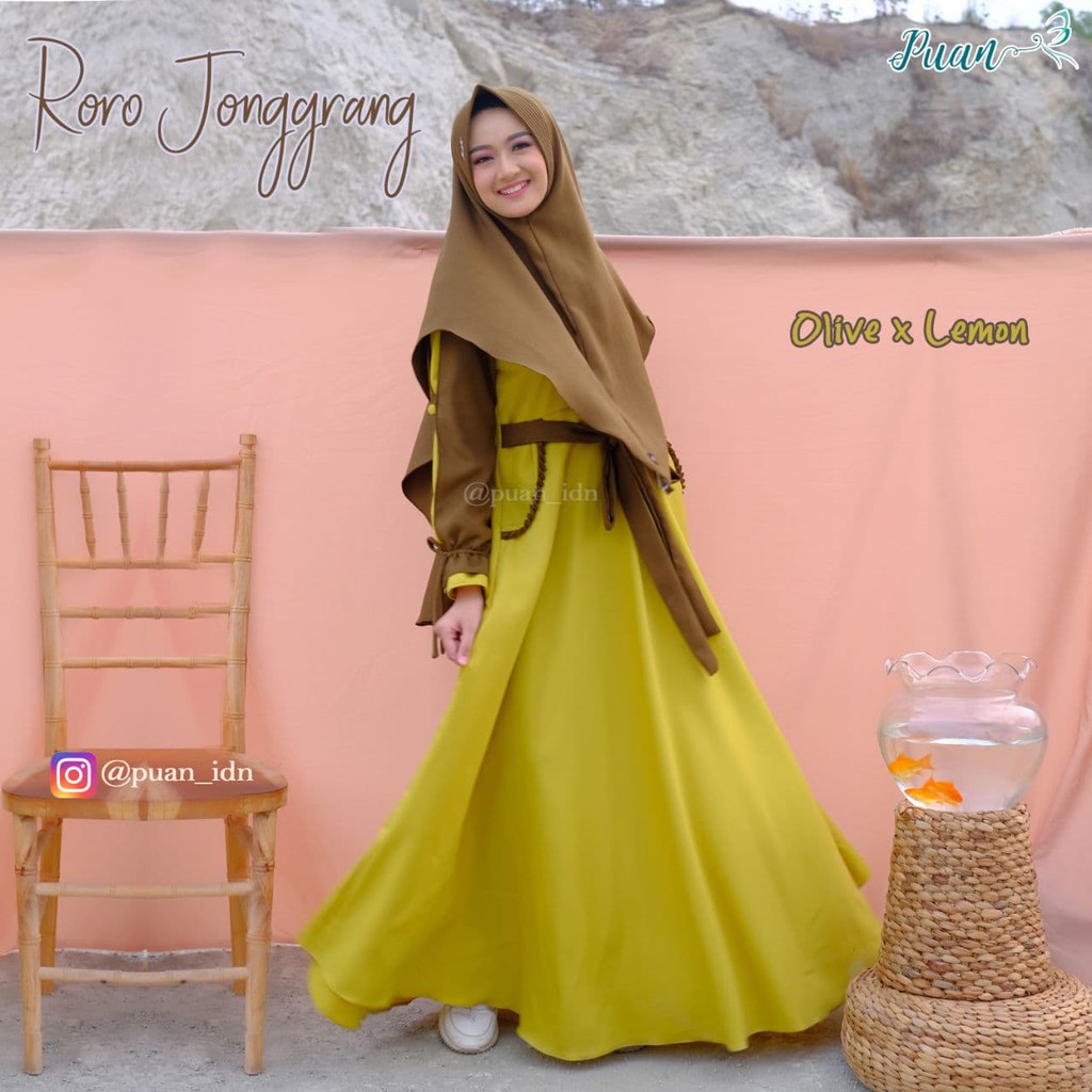 Gamis Roro Jonggrang Original By Puan (GAMIS SET)