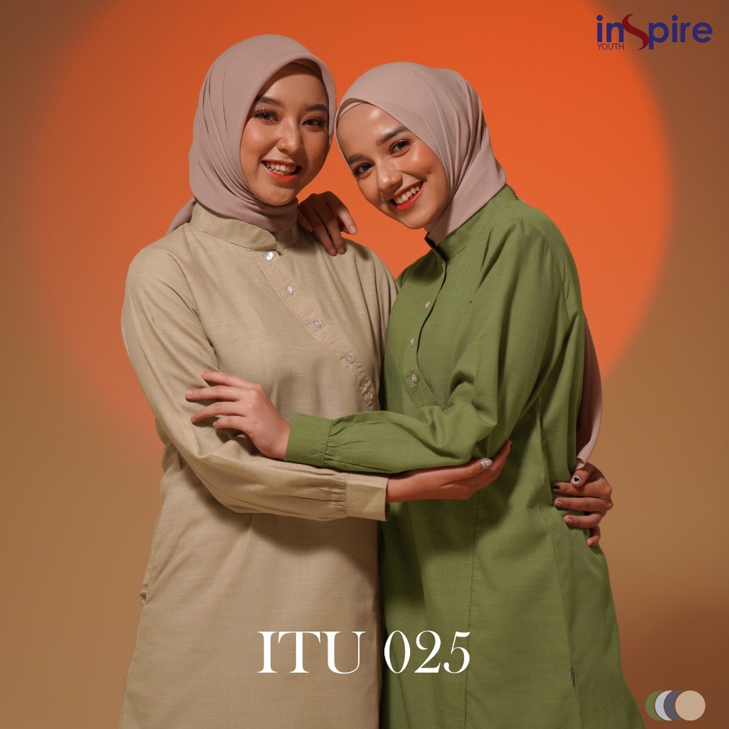 Inspire ITU 25 Tunik Wanita Muslimah Atasan Polos Tunik Daily OOTD