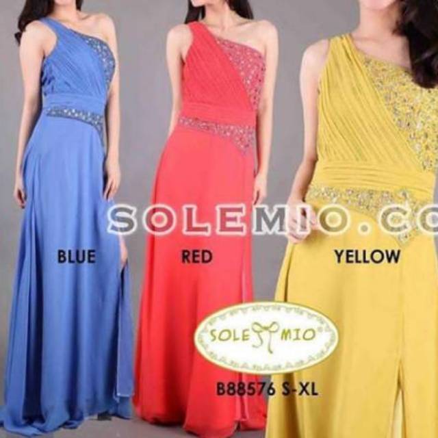New Sale Solemio Maxy Dress Blue M