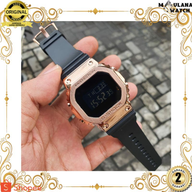 JAM TANGAN PRIA WANITA | RANTAI | KULIT | KARET | MURAH | PRIA ORIGINAL [CASIO G-SHOCK ROSEGOLD] STA