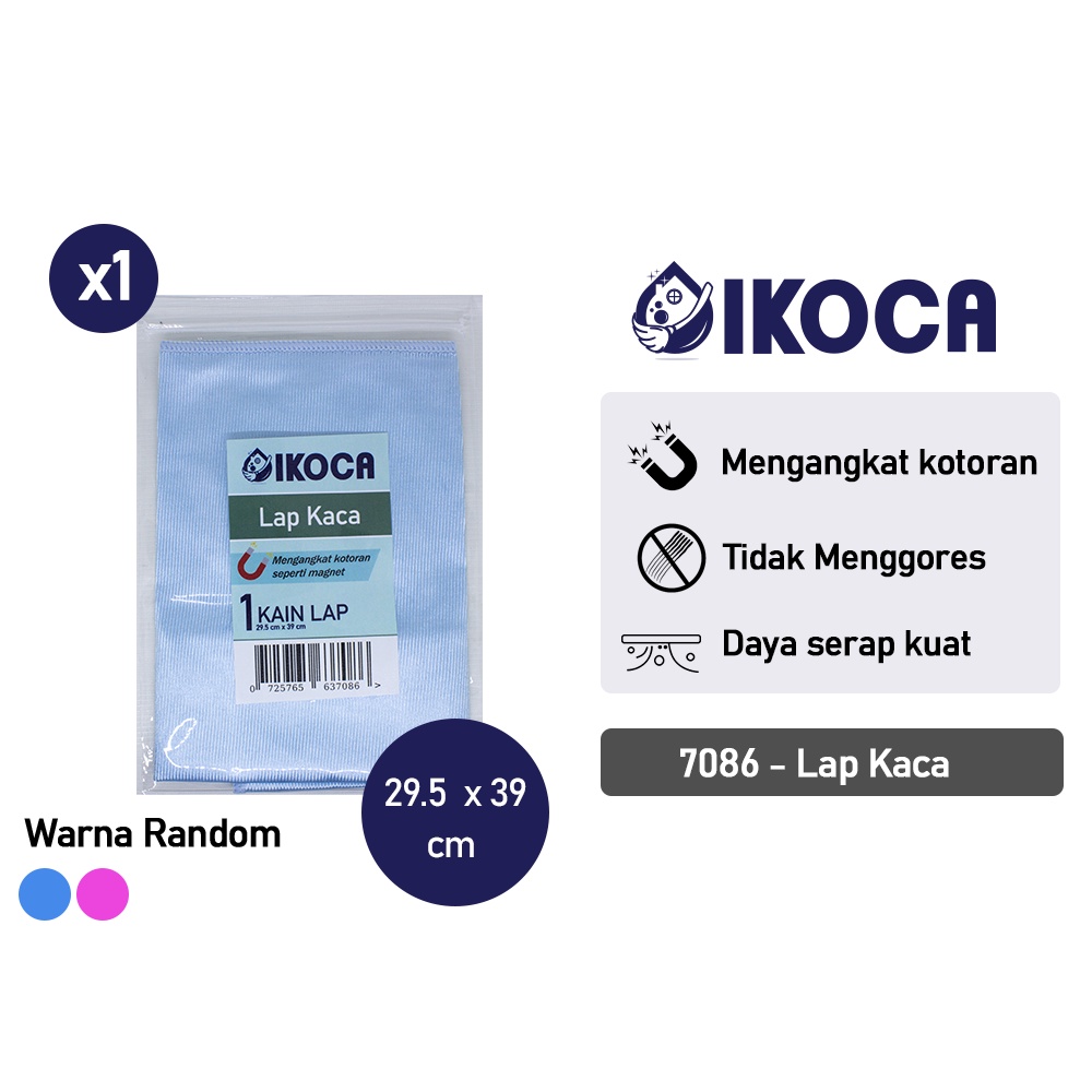 KtmStore Lap kaca microfiber 29.5x39 cm Lap TV Glass Cloth Ikoca IKO-7086