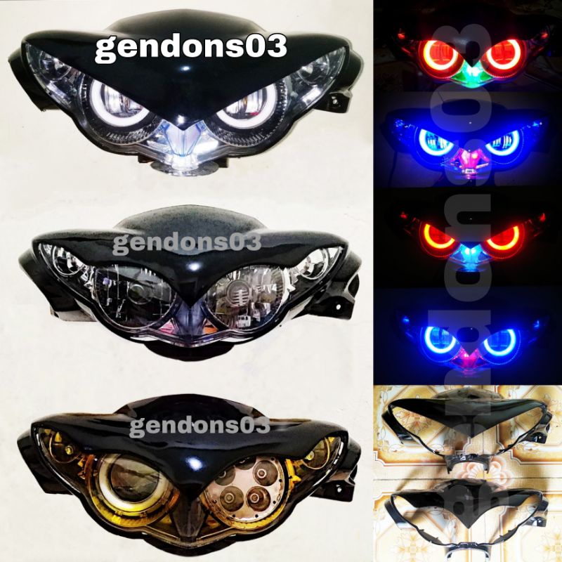 Paket Lampu Projie Daymaker Batok Sipit Cusstom Jupiter Z Burhan