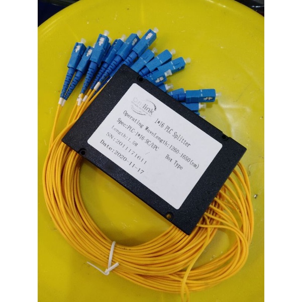 SPLITER 1X16 FIBER OPTIK UPC BAGUS DAN MURAH