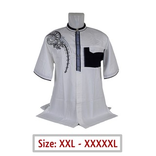 Baju Koko Big Size Muslim Pria 1 Ukuran Jumbo XXL XXXL Baju Koko Big Size Muslim Pria 1 Ukuran Jumbo XXL XXXL