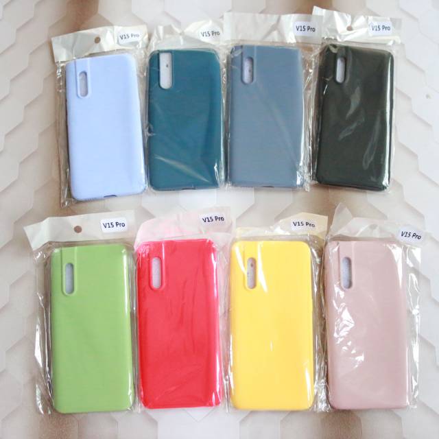 YKCS 0395 VIVO V15PRO V15 PRO soft case back pastel tebal casing Hp silikon polos warna matte