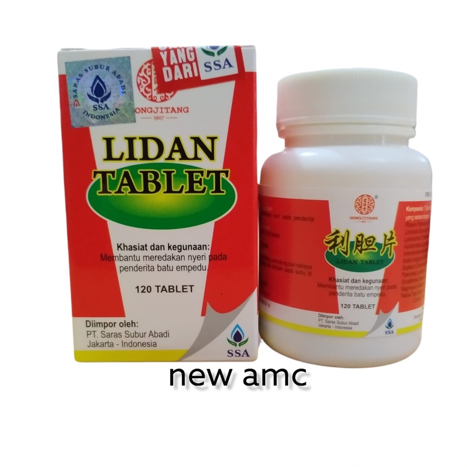 PT. SSA Lidan Tablet / lidan pian - obat batu empedu