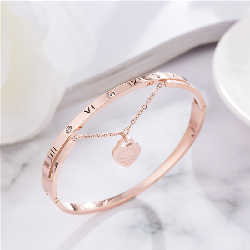 SALE Gelang Bangle Wanita Titanium Korea Anti Karat Cocok Hadiah GK138