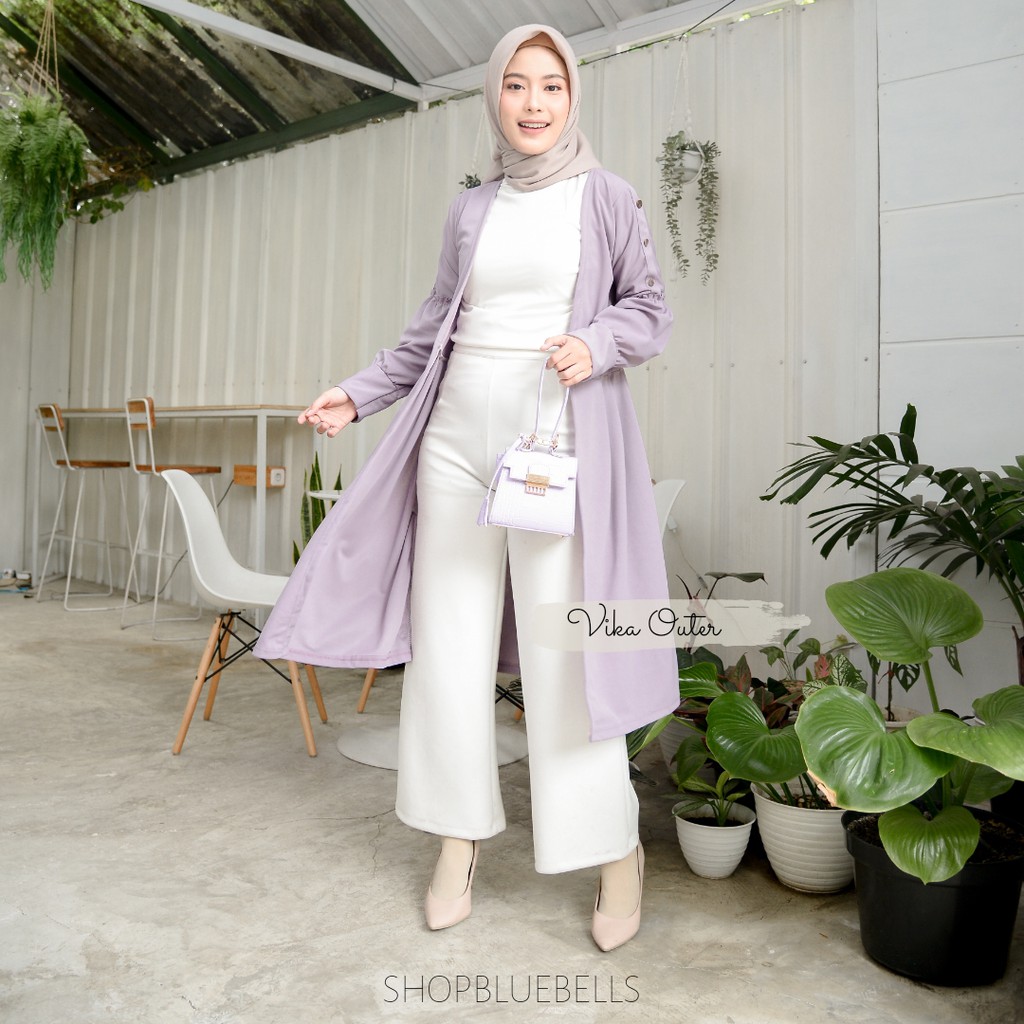 Vika Cardi / Carmen Blazer Outer - Kancing Bungkus