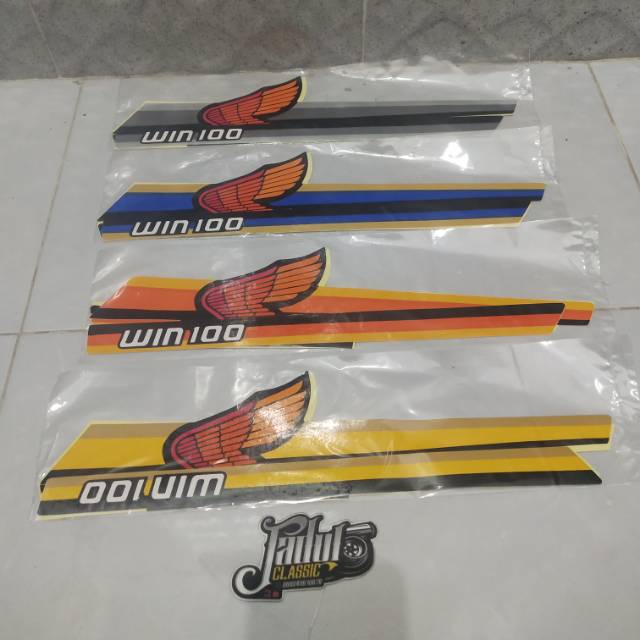 Striping honda win 100 sticker motor list body standar berkualitas terbaik