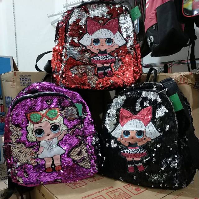 Tas ransel gliter nyala