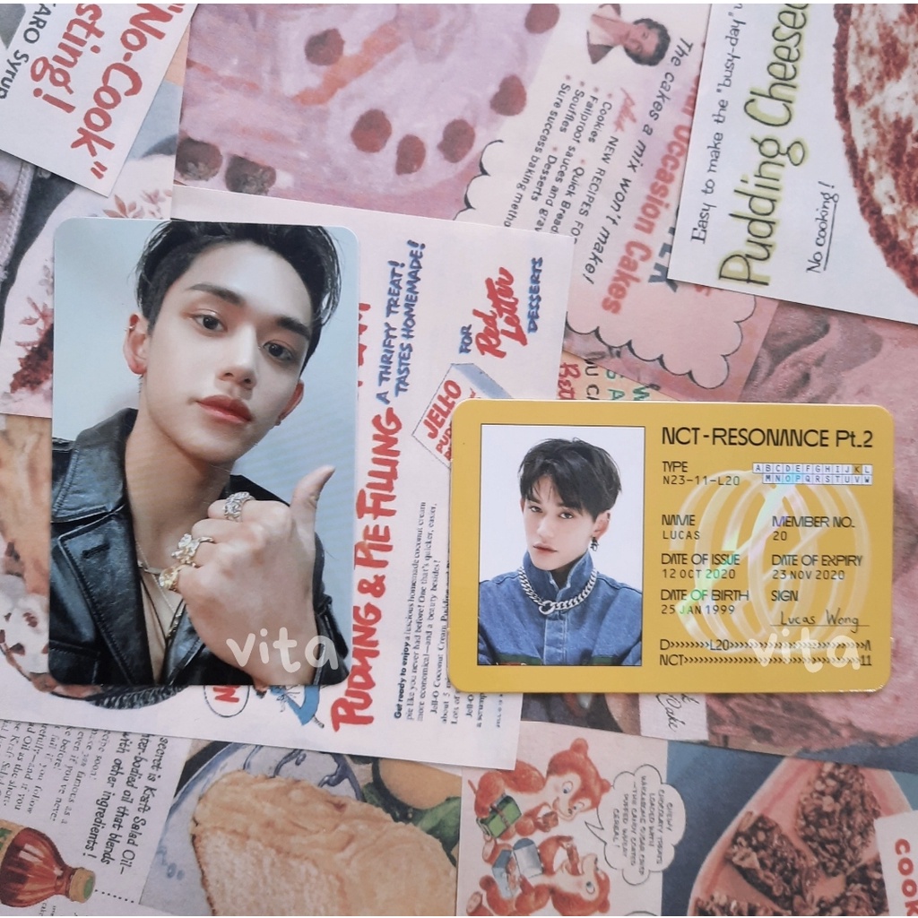 PHOTOCARD LUCAS NCT WAYV PC Resonance pt. 2 Departure ID Resonance pt. 1 The Past ver.
