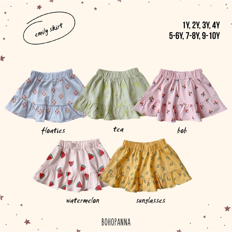 Bohopanna Emily Skirt 1-10y / Rok Anak