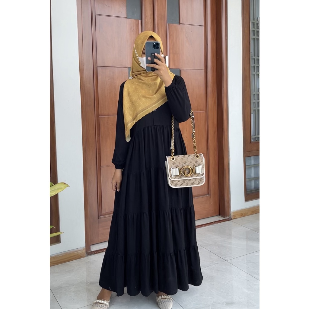 AYANA DRESS by ZALFA OUTFIT / dress polos/ gamis rayon