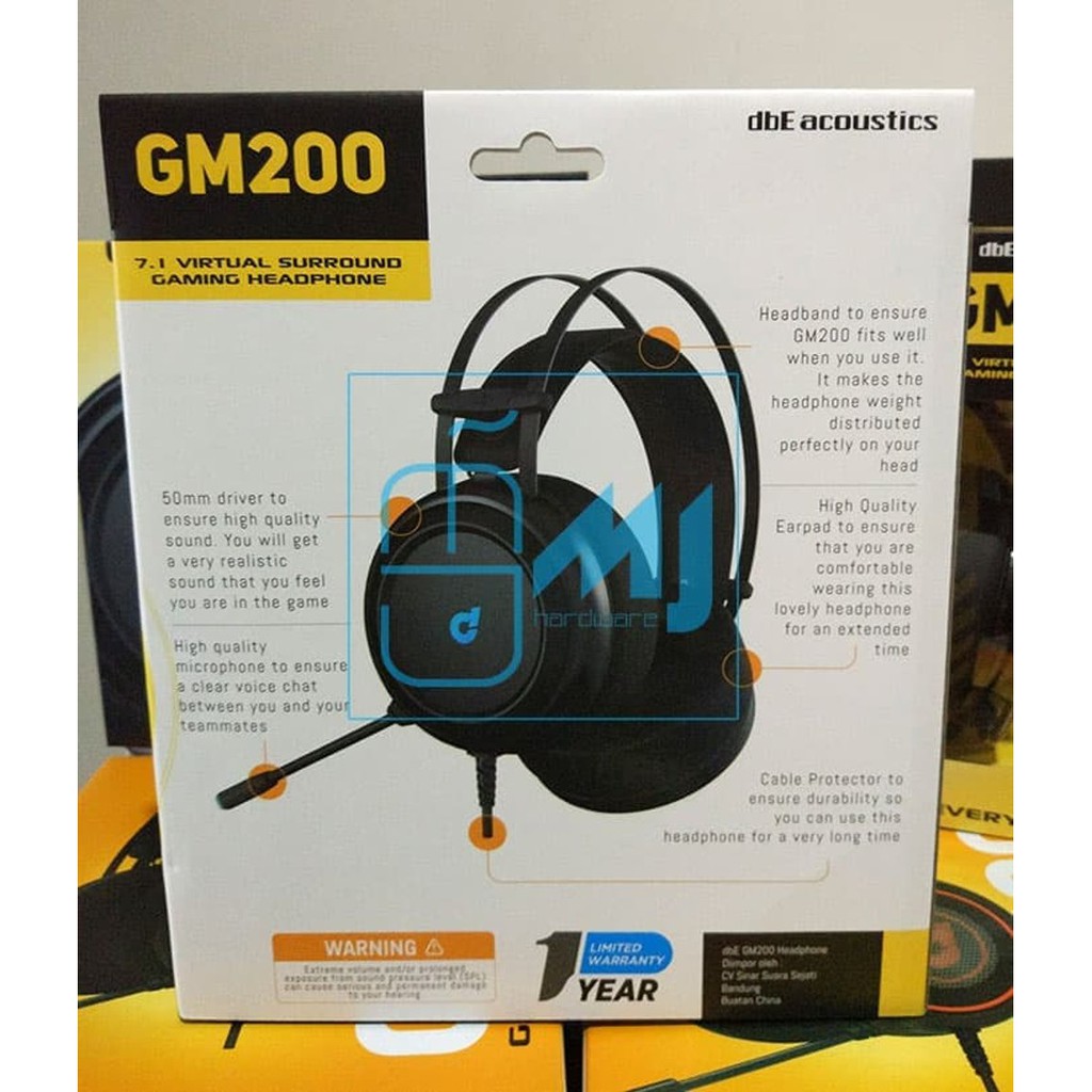 Terbatas Limited Dbe Gm200 Gm 200 Gaming Headphone Headset Promo