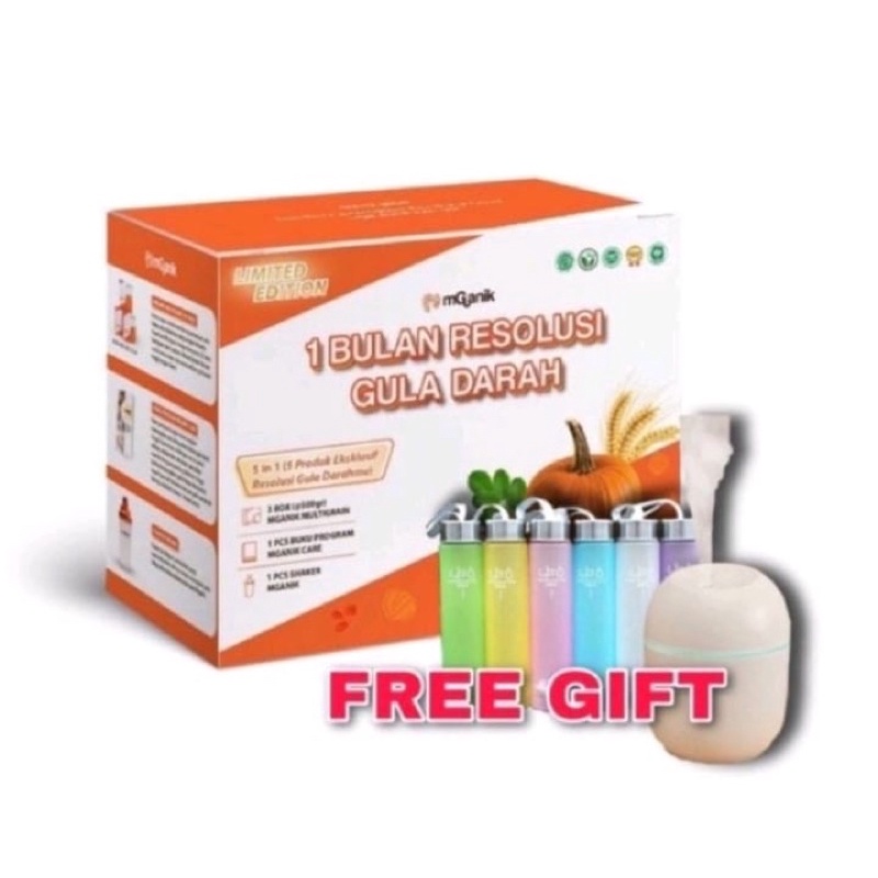 

Mganik Multigrain Paket 1 Bulan-1500gr ( FREE GIFT)