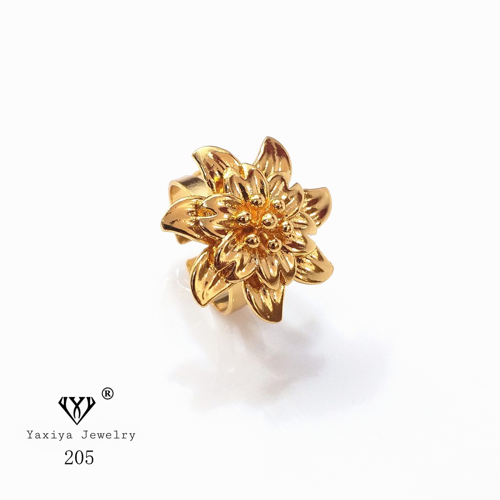 

Cincin Bunga Kendari Lapis Emas Perhiasan Imitasi Yaxiya Jewelry 205