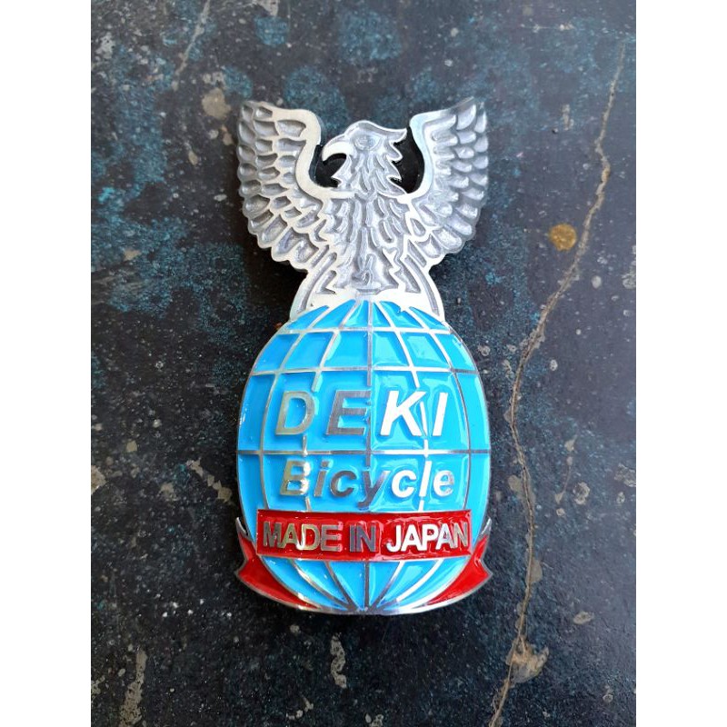 Head tube Badge / Head badge DEKI JAPAN - Emblem Sepeda DEKI JAPAN