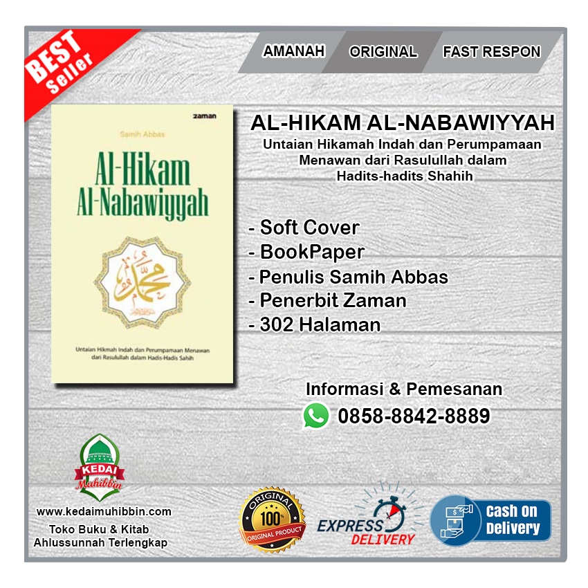 AL-HIKAM AL-NABAWIYYAH (100% Original) Penerbit Zaman