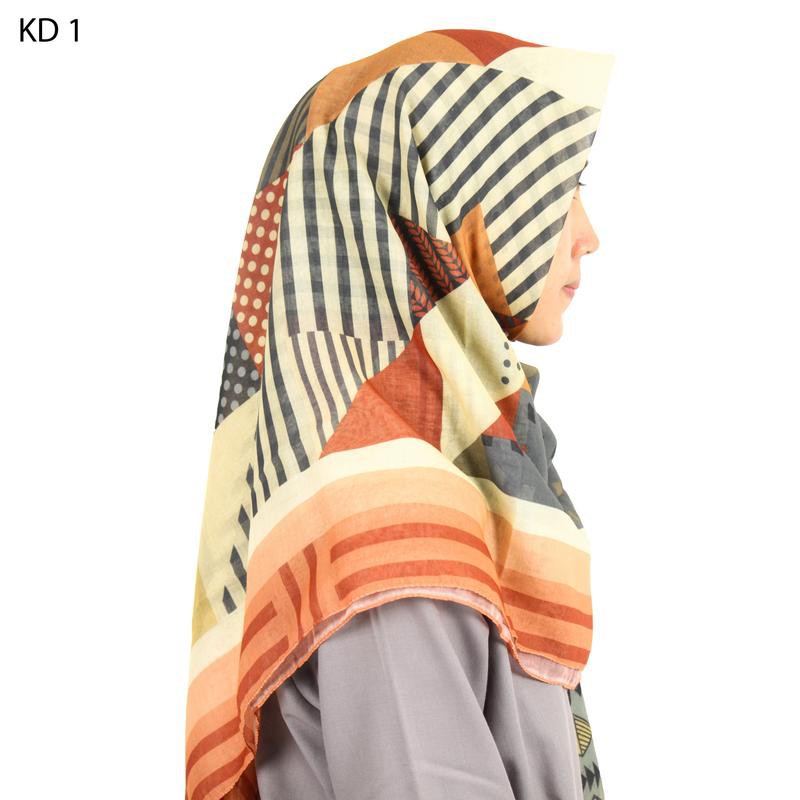 Kerudung segi empat motif terlaris