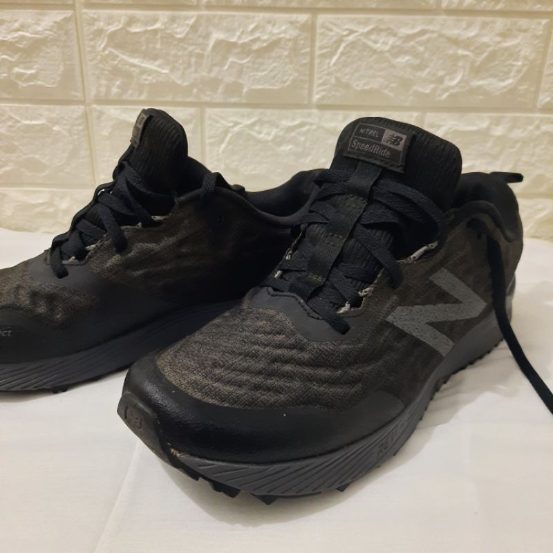 Preloved Sepatu NB Nitrel SpeedRide Hitam-Abu Toe Protect