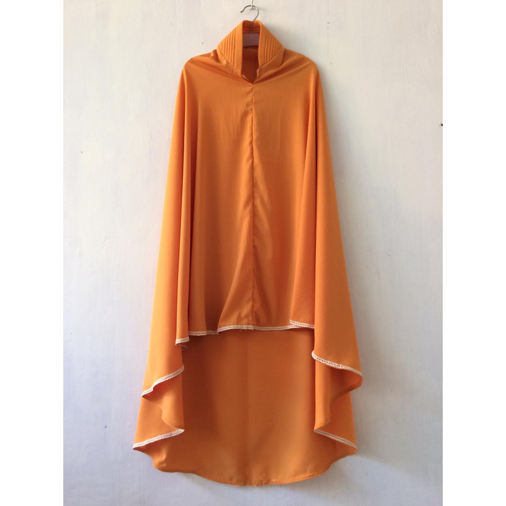 Kerudung Hijab Syari Khimar Terbaru Jumbo Bahan Handsfeel Imagine Warna Mustard