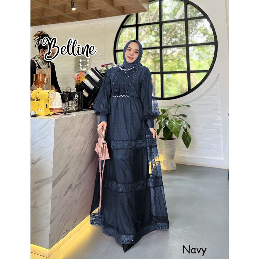 GAMIS PESTA NIKAHAN BELLINE DRESS MUSLIM BRUKAT
