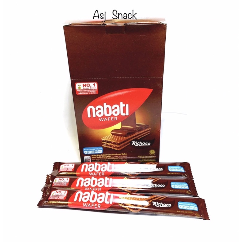 

Nabati Wafer Richoco Rasa Cokelat ( 20 pcs x 6g )