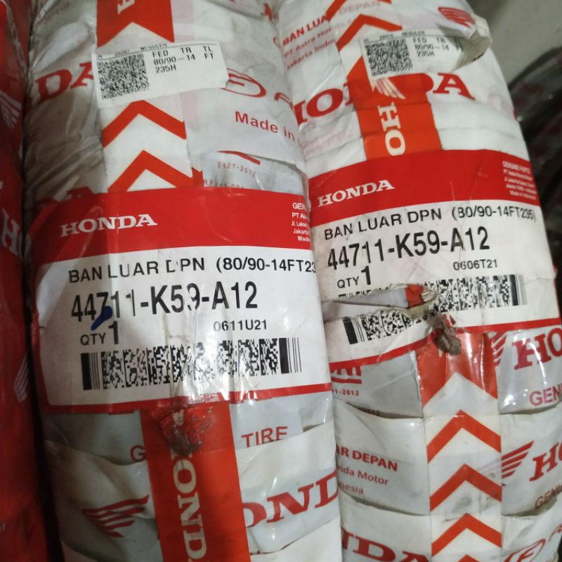 Ban Tubeless Honda 80/90-14 FT235