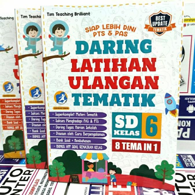 

BUKU DARING LATIHAN ULANGAN TEMATIK KELAS 6 SD (8 TEMA IN 1)