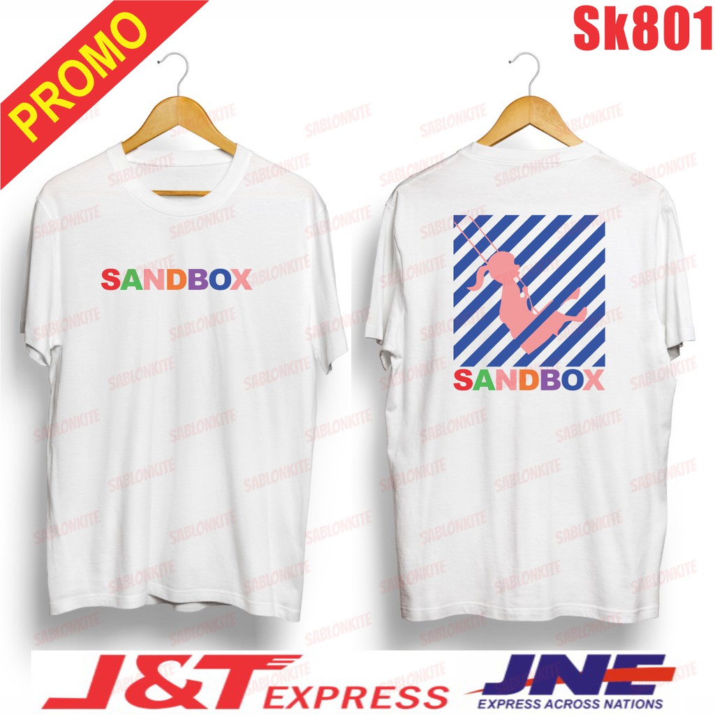 MURAH!!! KAOS SANDBOX WARNA WARNI START UP SK801 UNISEX COMBED 30S