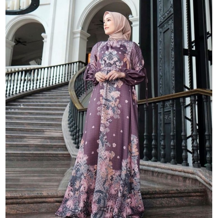 Maya Dress Maroon Vanilla Hijab