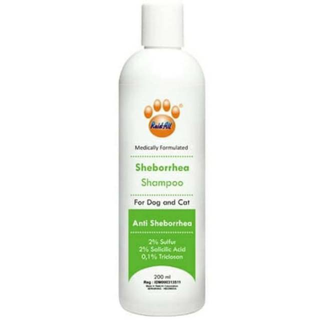 Shampoo Anti Ketombe Sheborrhea 200ML Anjing Kucing Shampo Sampo 200 ML Raid All