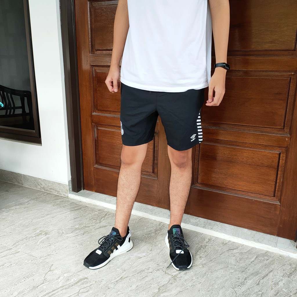 Celana Umbro Everton Training Short Original Black and Blue