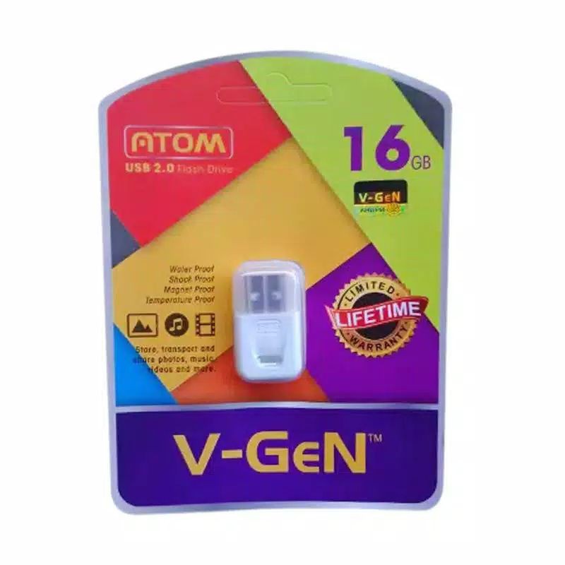 Flashdisk USB V-GeN Atom 16GB Original