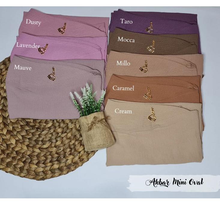 [KODE ENLIE] Jilbab Bergo Simple Daily Mini Oval 14 Ori Akbar Scraft