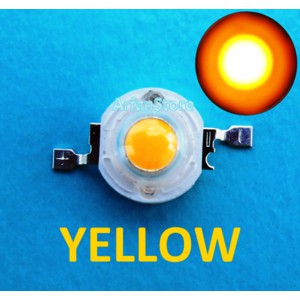 High Power LED HPL 1W Yellow 590-595nm Emitter Bead - Biji LED Kuning