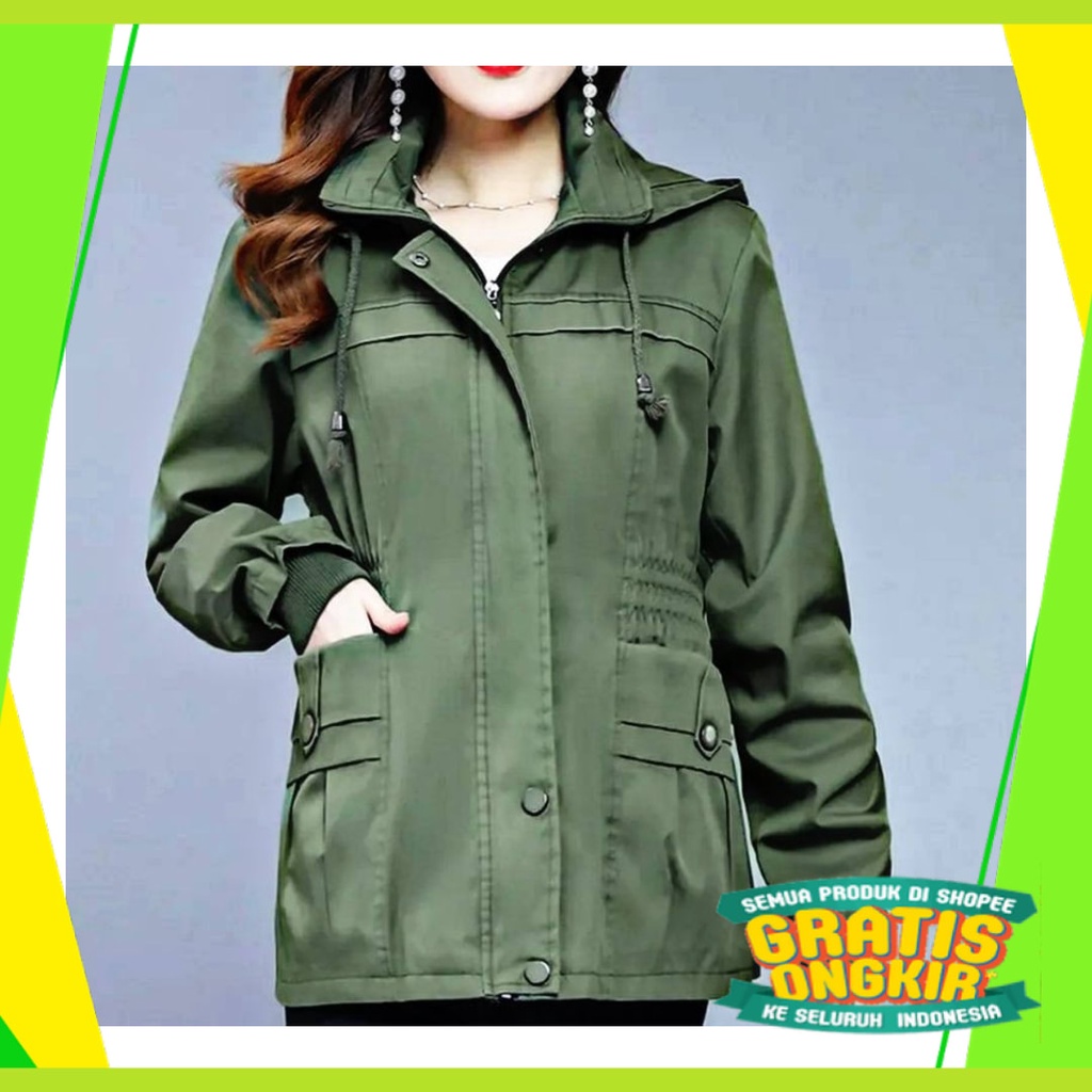 Hitam Putih Biru Orange Hijau Navy Dongker Polos moccha coklat / JAKET PARKA CEWE/jaket wanita/jaket