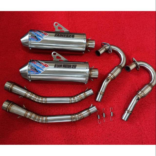 knalpot racing full stenlis crf henz racing