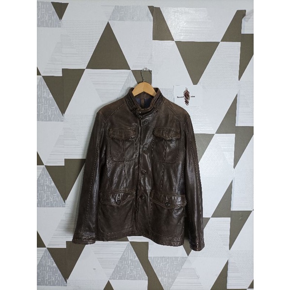 massimo dutti jaket kulit