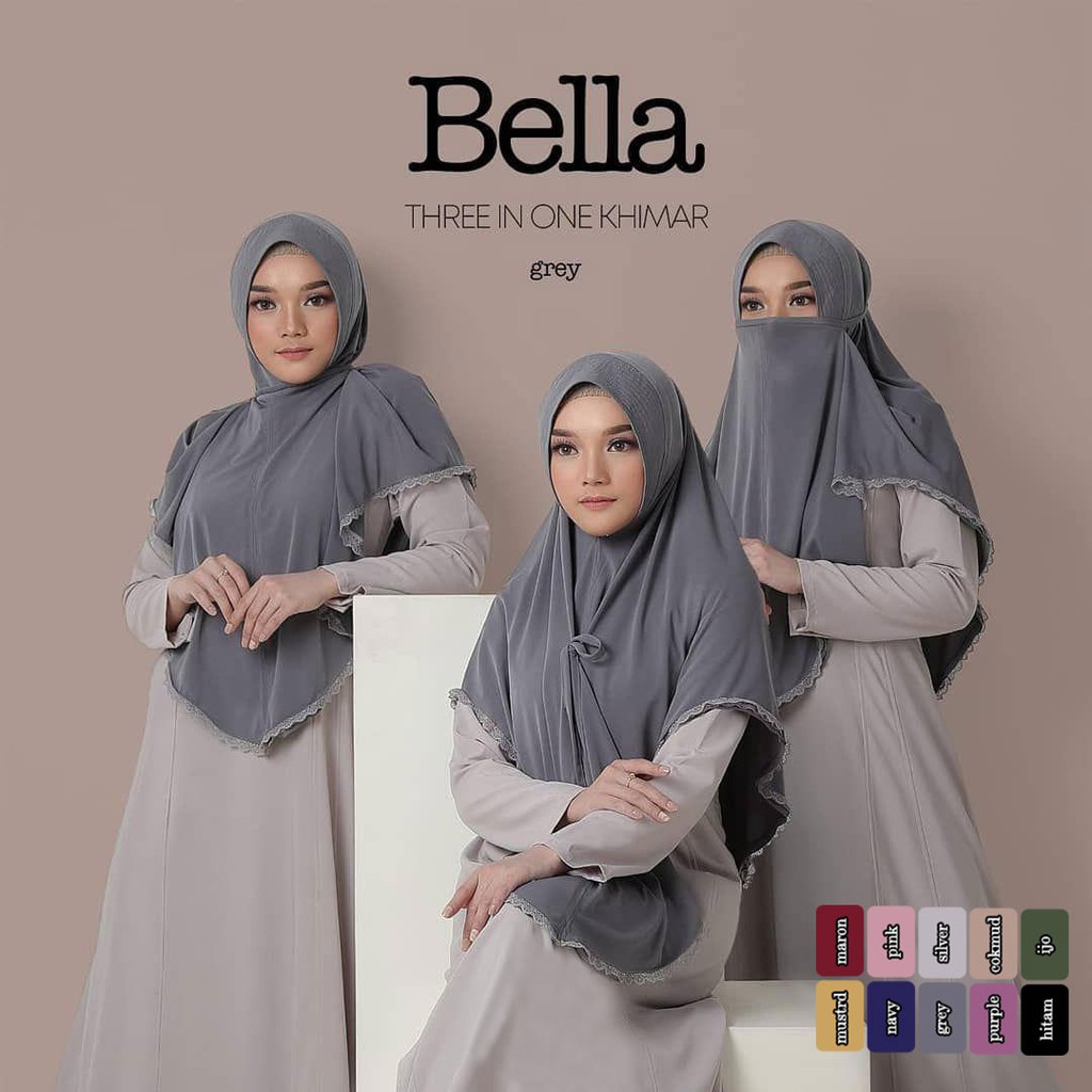 AG KERUDUNG BELLA JILBAB MASKER INSTAN JERSY / KERUDUNG MASKER / JILBAB INSTAN / HIJAB MASKER / KRUD