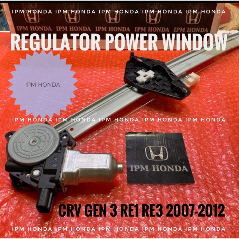 72210 / 72250 SWA Regulator Dinamo Motor Power Window Depan Kanan / Kiri Honda CRV GEN 3 RE RE1 RE3 2007 2008 2009 2010 2011 2012