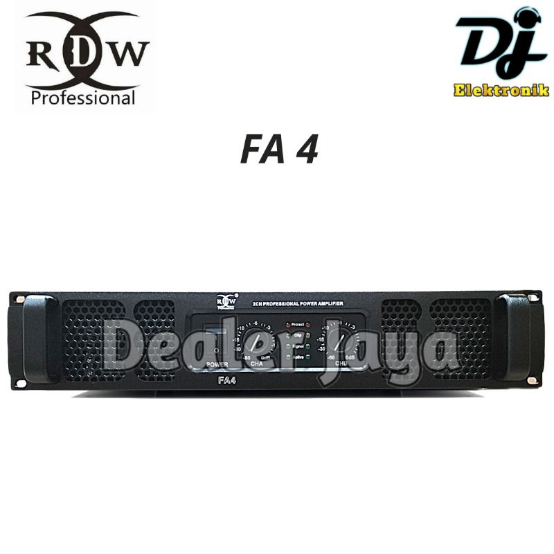 Power Amplifier RDW FA4 / FA 4 - 2 channel