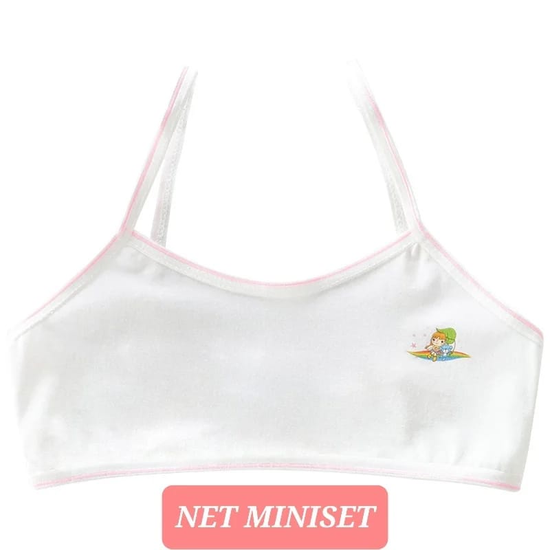 BAJUKIDDIE NET MINISET PAKAIAN DALAM ANAK CEWEK SD SMP REMAJA KATUN IMPOR NOT SOREX ADEM