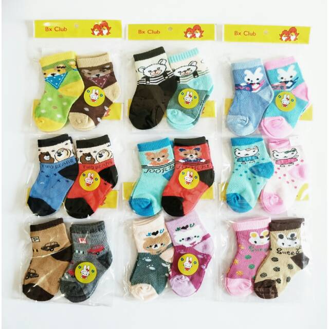 Kaos kaki bayi Bx Club Baby isi 2 kualitas standard