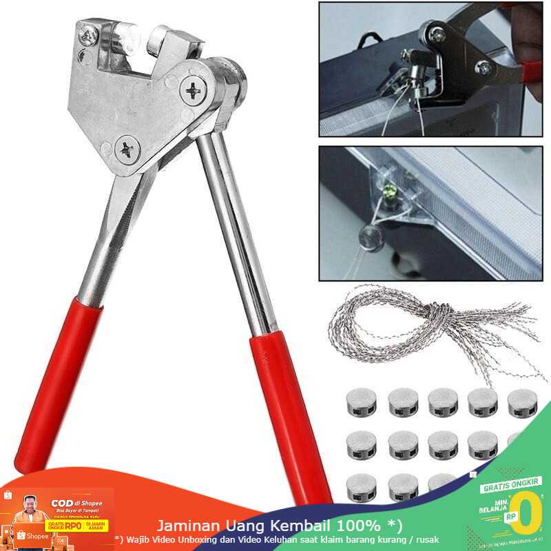 (BISA COD) RVOSTR Chearw Set Tang Segel Sealing Plier With Lead Sealing and Wire - CW01