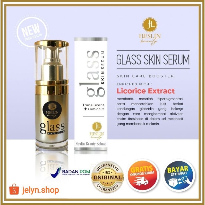 Serum Heslin Beauty Skincare Serum Glass Skin Menghilangkan Bekas Jerawat Flek Hitam Anti Keriput An