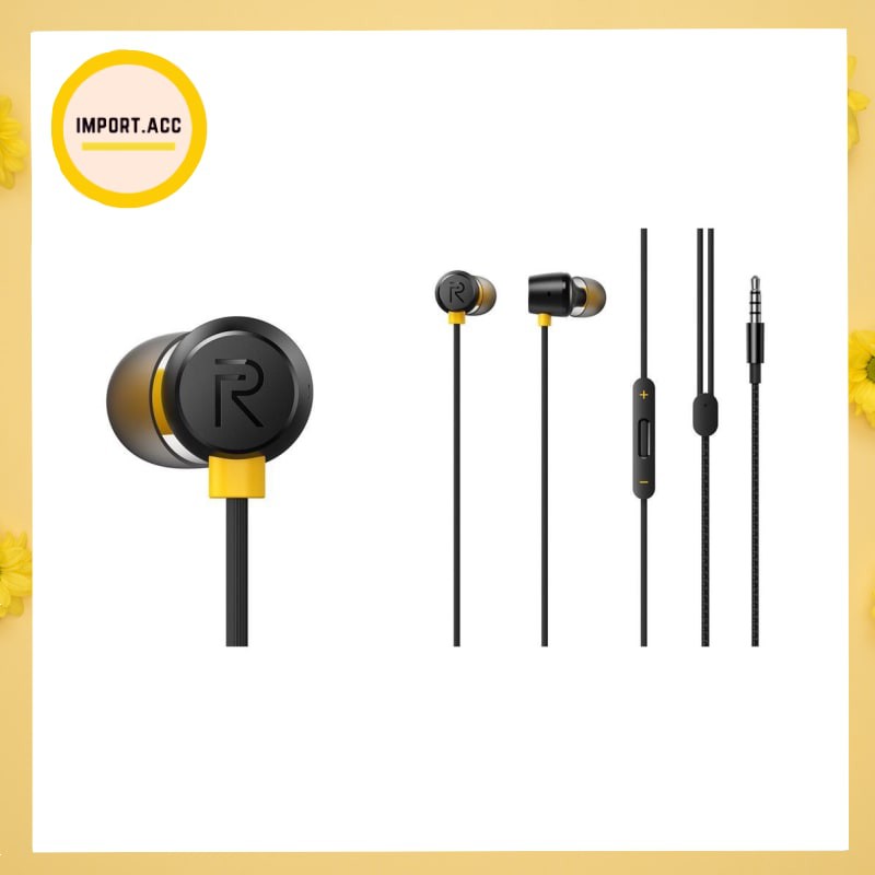 Headset Realme MA10 BudsHitam Original / In-ear Earphone realme [IMPORT]